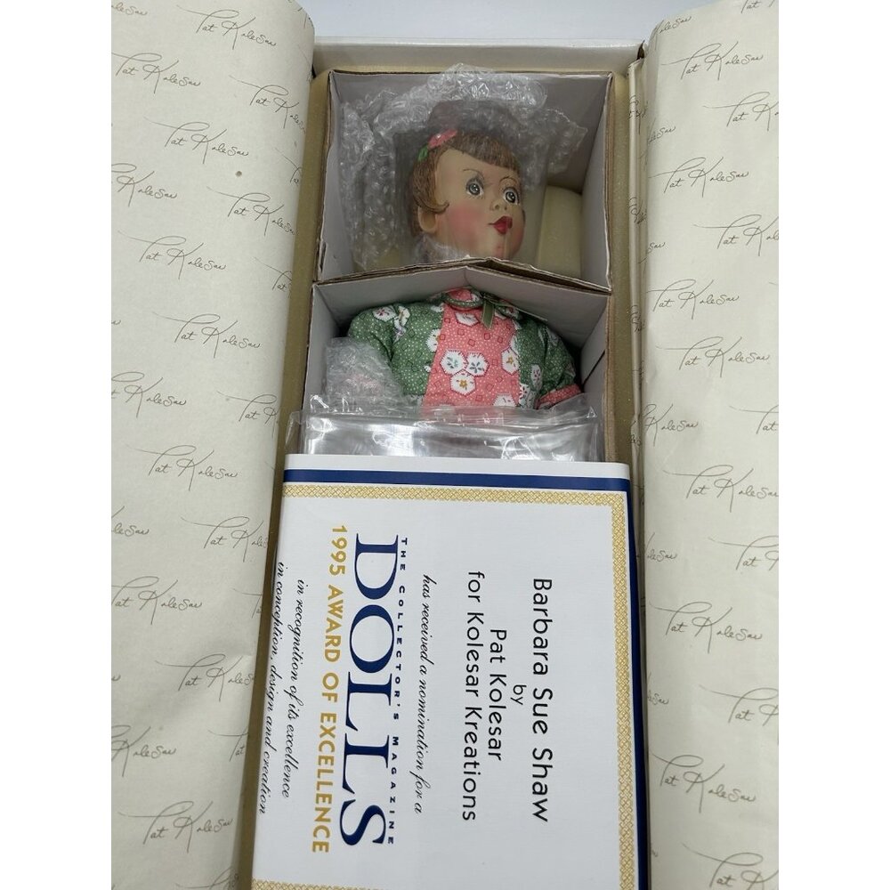 World Gallery Barbara Sue Shaw Doll 1995 Award Signed Numbered 0172/2000 NIB COA